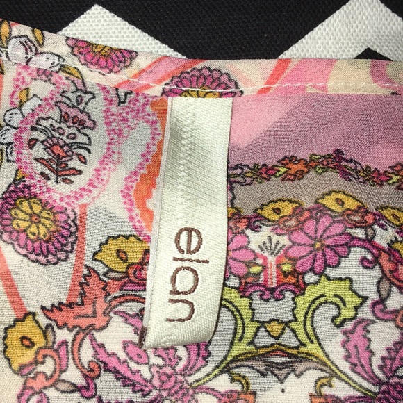 Elan Button Down Sheer Dress/Coverup … - Picture 7 of 10